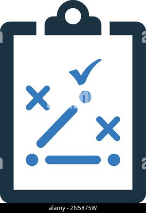 Icône Stratégie, entreprise, plan - fichier EPS vectoriel simple et modifiable. Illustration de Vecteur