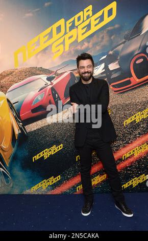 Dominic Cooper arrives at the UK Screening of 'Need For Speed' at Odeon in London on Wednesday, Feb. 26th, 2014. (Photo by Jon Furniss/Invision/AP)