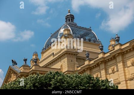 Pavillon d'art. Zagreb, Croatie, Europe, Union européenne, UE Banque D'Images