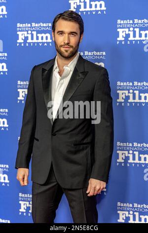 Santa Barbara, États-Unis. 08th févr. 2023. Josh Bowman arrive au Festival international du film de Santa Barbara de 38th la première nuit mondiale de la victime de Miranda au Arlington Theatre à Santa Barbara, Californie, 8 février 2023. (Photo de Rod Rolle/Sipa USA) Credit: SIPA USA/Alay Live News Banque D'Images