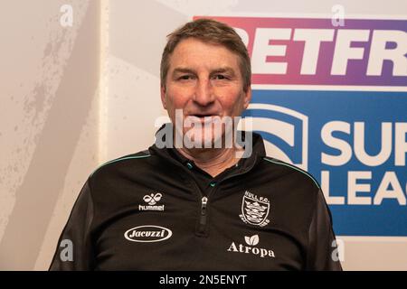 Tony Smith entraîneur en chef du Hull FC lors du lancement médiatique de la Super League au Science and Industry Museum, Manchester, Royaume-Uni, 9th février 2023 (photo de Mark Cosgrove/News Images) à Manchester, Royaume-Uni, le 2/9/2023. (Photo de Mark Cosgrove/News Images/Sipa USA) Banque D'Images