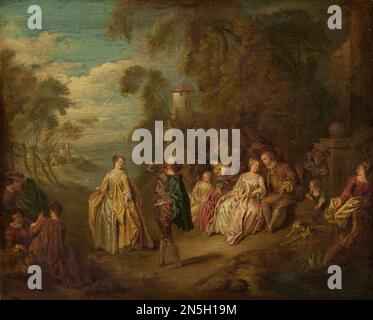 Après Jean-Baptiste Joseph Pater Fête Champatre Banque D'Images