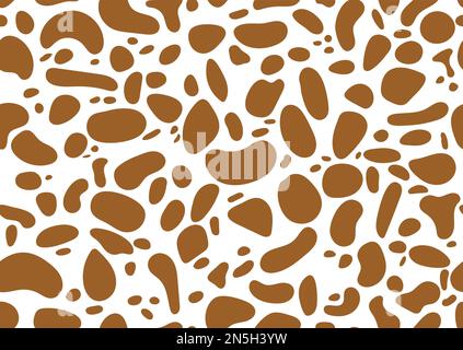 Motif dalmatien ou girafe sans couture, imprimé animal, texture à pois. Illustration de Vecteur