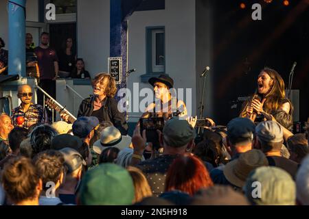 Le groupe de rock Tom Allan et le plus étrange festival spécial de Blossom d'Orange, Beverungen, Deutschland | le groupe de rock Tom Allan & The Stranest l Banque D'Images