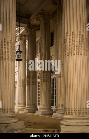 Constitution Hall, salle de concert renommée dans un bâtiment néoclassique historique, Washington, D.C., États-Unis Banque D'Images