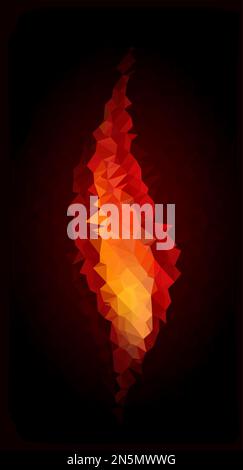 Le vecteur abstrait se déclenche sur un fond noir en style poly bas Illustration de Vecteur