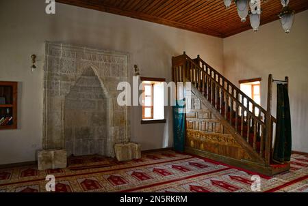 Située à Korkuteli, Turquie, la mosquée Alaaddin a été construite au 14th siècle. Banque D'Images