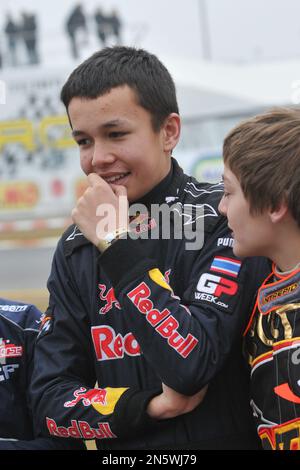 Alexander Albon Karting 2011 Banque D'Images