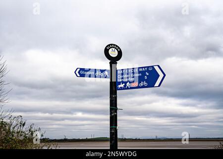 Signposter, Glasson Dock, Lancaster, Lancashire, Royaume-Uni Banque D'Images