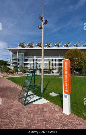 Aux courts de tennis Roland Garros Banque D'Images