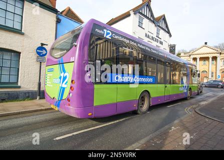 Bus à impériale unique dans le centre-ville d'Ipswich Banque D'Images