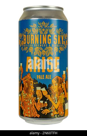 Burning Sky Artisan Brewers & blenders - Ale de la bière de la Pale - Alc4,4 % env. Banque D'Images