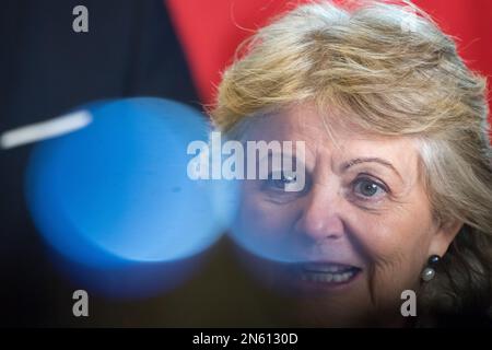 Gdansk, Pologne. 9 février 2023. ELISA Ferreira, Commissaire européen pour la cohésion et les réformes en Pologne © Wojciech Strozyk / Alamy Live News Banque D'Images