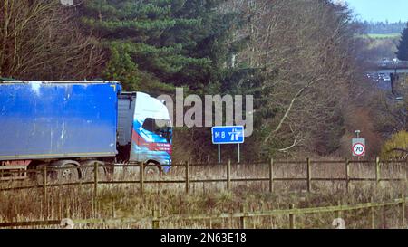 Autoroute M8 à Harthill services Banque D'Images