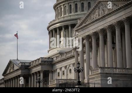 Washington, États-Unis. 09th févr. 2023. Une vue générale des États-Unis Capitole, à Washington, DC, jeudi, 9 février, 2023. (Graeme Sloan/Sipa USA) Credit: SIPA USA/Alay Live News Banque D'Images