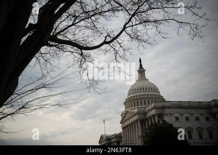 Washington, États-Unis. 09th févr. 2023. Une vue générale des États-Unis Capitole, à Washington, DC, jeudi, 9 février, 2023. (Graeme Sloan/Sipa USA) Credit: SIPA USA/Alay Live News Banque D'Images