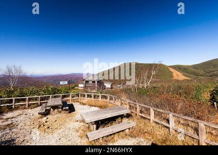 Akita-Komagatake, cabane de montagne pour le trek, parc national de Towada Hachimantai, ville de Senboku, Akita, Tohoku, Japon, Asie de l'est, Asie Banque D'Images