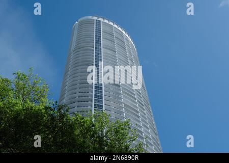 Vue à angle bas du bâtiment en Floride. Banque D'Images
