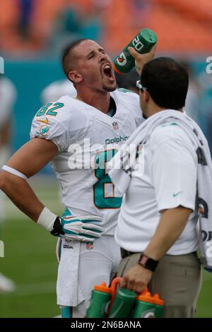 Buffalo Bills wide receiver Brian Nelson (86) completes a pass during first  half action against The Miami Dolphins Sun Life Stadium, in Miami  Florida.December 19,2010. The Buffalo Bills beat the Miami Dolphins