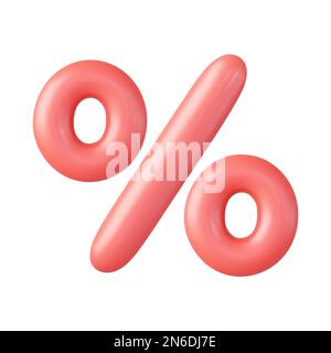 pourcentage de 3d symboles Illustration de Vecteur