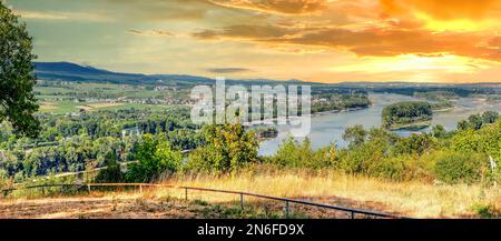 Vue sur Bingen am rhein, Allemagne Banque D'Images