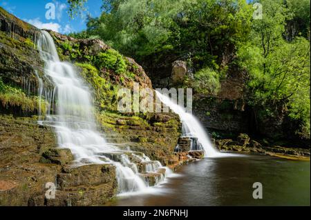 Crammel Linn on the River Irthing, parc national de Northumberland, Angleterre Banque D'Images