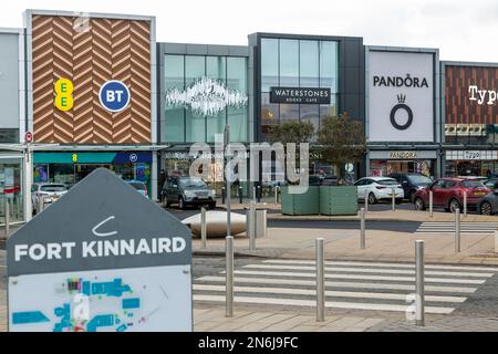 parc commercial de fort kinnaird Banque D'Images