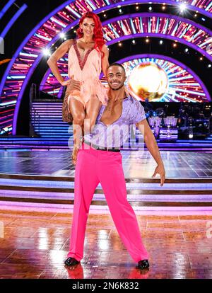 Dianne Buswell et Tyler West ont assisté à la photo de lancement de la tournée « trictitly Come Dancing: The Live Tour » à l'Utilita Arena de Birmingham, au Royaume-Uni Banque D'Images