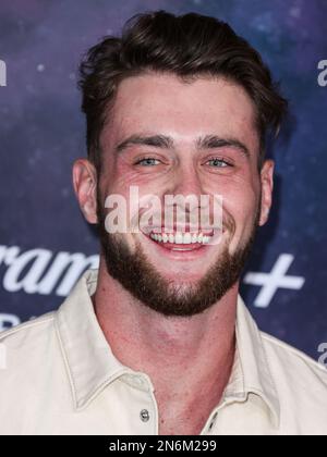 HOLLYWOOD, LOS ANGELES, CALIFORNIE, États-Unis - 09 FÉVRIER : Harry Jowsey arrive à la première de Los Angeles de la série originale de Paramount+'Star Trek: Picard' troisième et dernière saison tenue au TCL Chinese Theatre IMAX on 9 février 2023 à Hollywood, Los Angeles, Californie, États-Unis. (Photo de Xavier Collin/image Press Agency) Banque D'Images