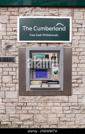 Distributeur automatique de billets, distributeur automatique de billets, mur d'ions de trous, distributeur de billets Banque D'Images