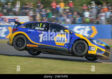 BTCC, British Touring car Championship, Knockhill 2022, Ashley Sutton, Ash Sutton, NAPA Racing UK, Ford Focus Banque D'Images