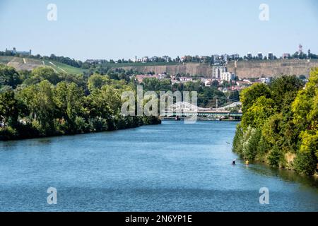 Neckar Stuttgart Allemagne Banque D'Images