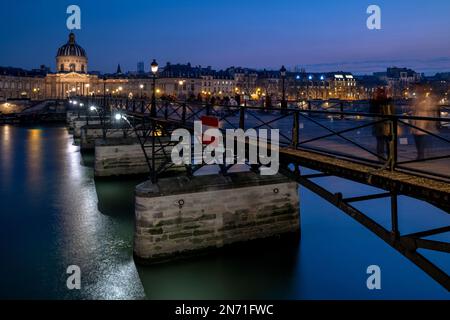 Pont des Arts, Paris, France Banque D'Images