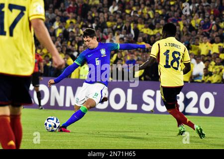 Patryck brésilien pendant le tournoi de CONMEBOL U-20 Colombie en Amérique du Sud entre la Colombie et le Brésil, à Bogota, Colombie sur 8 février 2023. Photo de: CHEPA Beltran/long Visual Press Banque D'Images