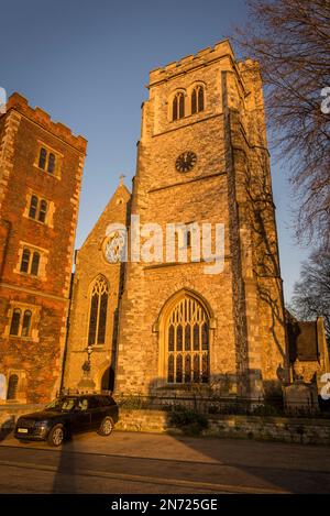 St-Mary-at-Lambeth, une église médiévale de Lambeth qui a été transformée en musée du jardin, Londres, Angleterre, Royaume-Uni Banque D'Images