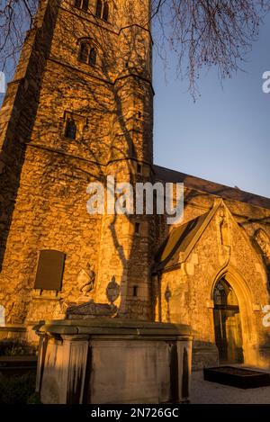 St-Mary-at-Lambeth, une église médiévale de Lambeth qui a été transformée en musée du jardin, Londres, Angleterre, Royaume-Uni Banque D'Images