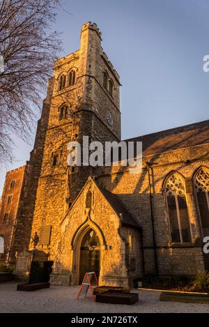 St-Mary-at-Lambeth, une église médiévale de Lambeth qui a été transformée en musée du jardin, Londres, Angleterre, Royaume-Uni Banque D'Images