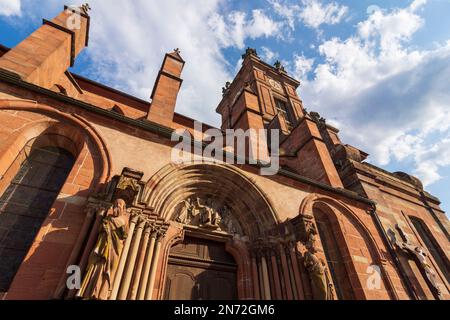 Neuwiller-les-Saverne (Neuweiler), Église Saint-Pierre-et-Saint-Paul en Alsace (Elssass), Bas-Rhin (Unterelsss), France Banque D'Images