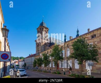 Saint-Avold (Sankt Avold, Sänt Avuur), église abbatiale Saint-Nabor en Lorraine (Lothringen), Moselle (Moselle), France Banque D'Images