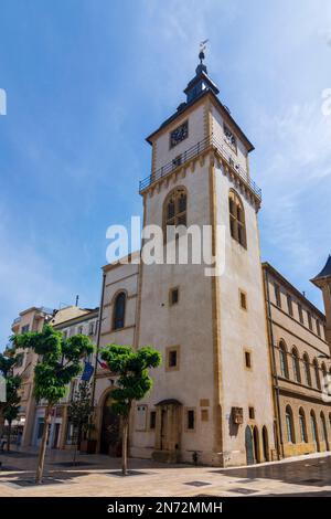 Thionville (Diedenhofen), clocher de l'ancien hôtel de ville en Lorraine (Lothringen), Moselle (Moselle), France Banque D'Images