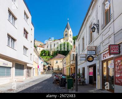 Trencin (Trentschin), Église paroissiale de la Nativité de la Vierge Marie en Slovaquie Banque D'Images