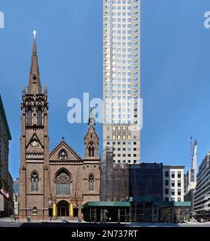 New York, États-Unis. Église presbytérienne de la cinquième Avenue sur la 5th Avenue à Manhattan Banque D'Images