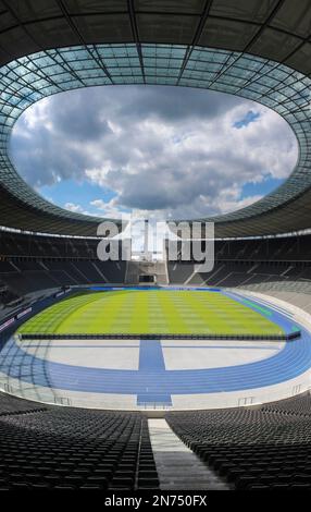 Célèbre stade olympique de Berlin, construit pour les Jeux Olympiques de 1936, en Allemagne Banque D'Images