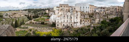 Paysage urbain du centre-ville de Gravina dans le sud de l'Italie Banque D'Images