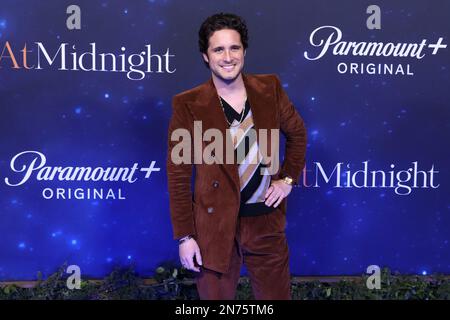 Diego Boneta, pendant le tapis bleu du film "à minuit" au centre culturel Roberto Cantoral sur 09 février 2023 à Mexico, Mexique. Banque D'Images