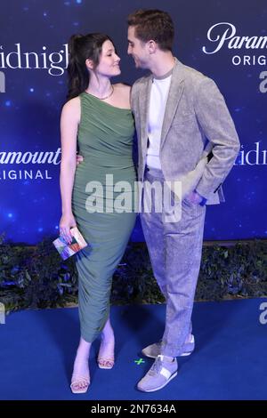 Mexico, Mexique - 09 février. Olivia Bolwell et Santiago Boneta, pendant le tapis bleu du film "à minuit" au centre culturel Roberto Cantoral sur 09 février 2023 à Mexico, Mexique. Banque D'Images