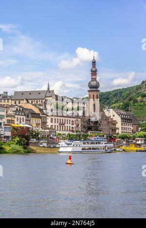 Allemagne, Rhénanie-Palatinat, Cochem-Zell Moselle, Cochem, plus petite ville de comté d'Allemagne Banque D'Images