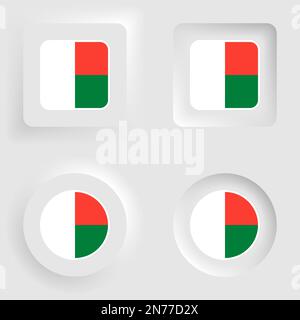 Jeu de graphiques et d'étiquettes de Madagascar. Élément d'impact pour l'utilisation que vous voulez en faire. Illustration de Vecteur