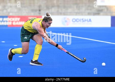 Sydney, Australie. 10th févr. 2023. Penny Squibb de l'équipe australienne de hockey féminin en action pendant le match de la Ligue Pro Australie contre Chine de la Fédération internationale de hockey qui a eu lieu au centre de hockey du parc olympique de Sydney. Score final Australie 3:1 Chine. (Photo par Luis Veniegra/SOPA Images/Sipa USA) crédit: SIPA USA/Alay Live News Banque D'Images