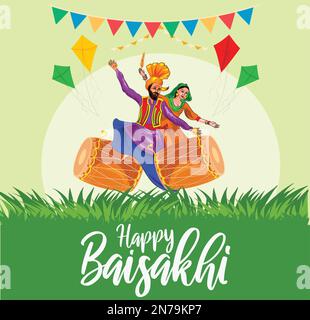 Illustration bonne baisakhi Illustration de Vecteur